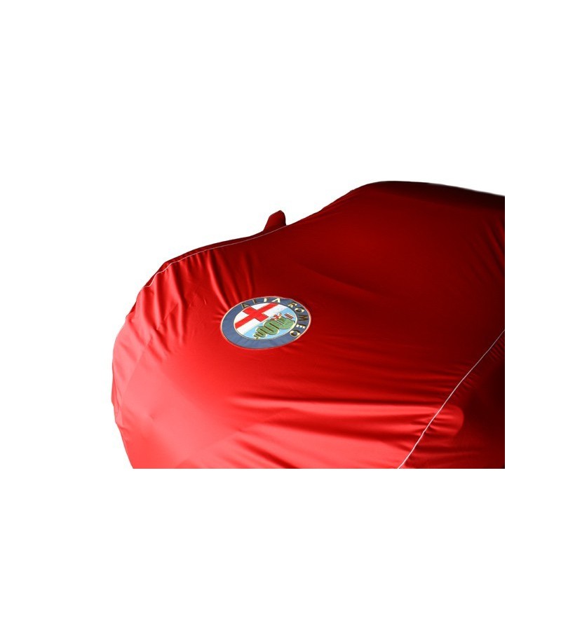 Bâche Housse de Voiture Interieur Rouge + Logos Original Alfa Romeo 4C  50529285