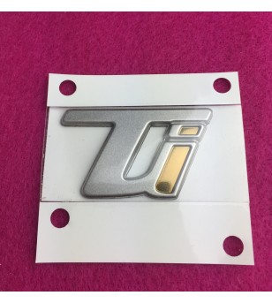 "Ti" Badge-Silver- Giulia/Stelvio- Pair