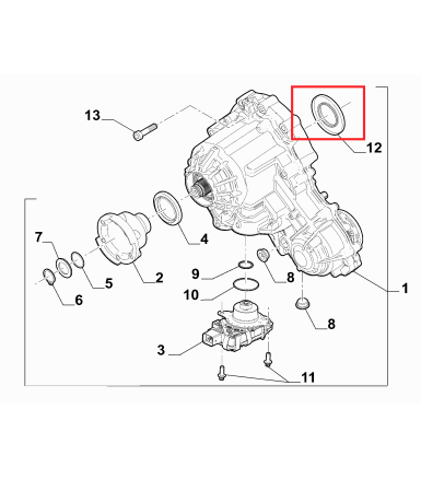 Seal- Transfer Case Inner (Alfa Romeo Giulia/Stelvio)